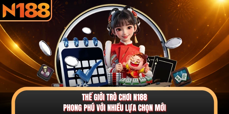 N188 Thế giới trò chơi N188 phong phú với nhiều lựa chọn mới